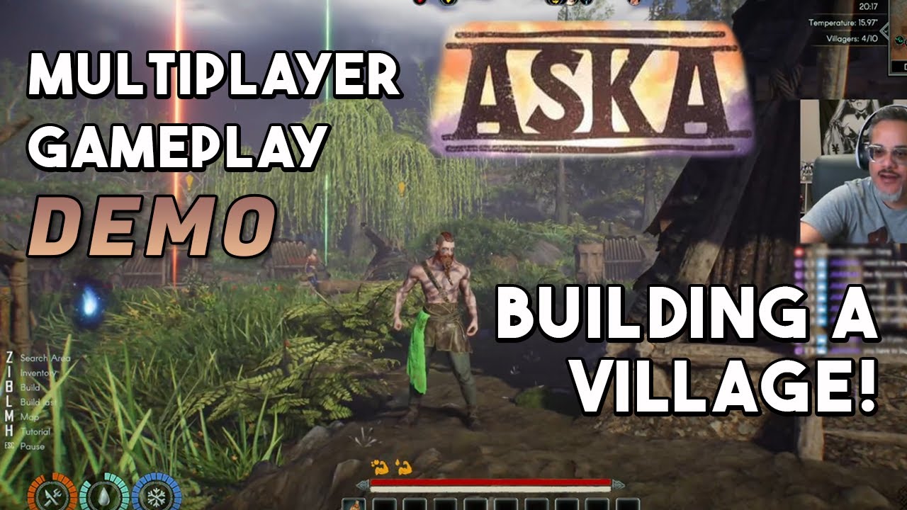Building a Viking Village with Other Players - ASKA Multiplayer PC Gameplay