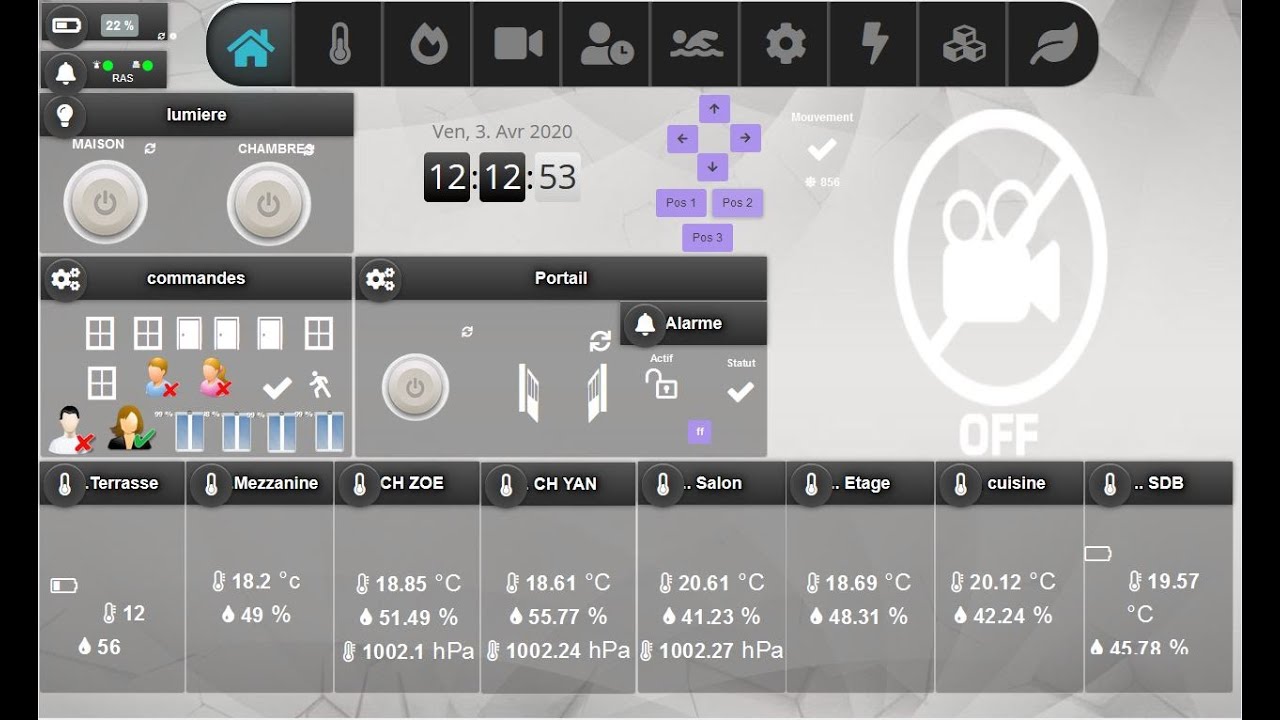 MenuNavButton Nextdom compatible jeedom .