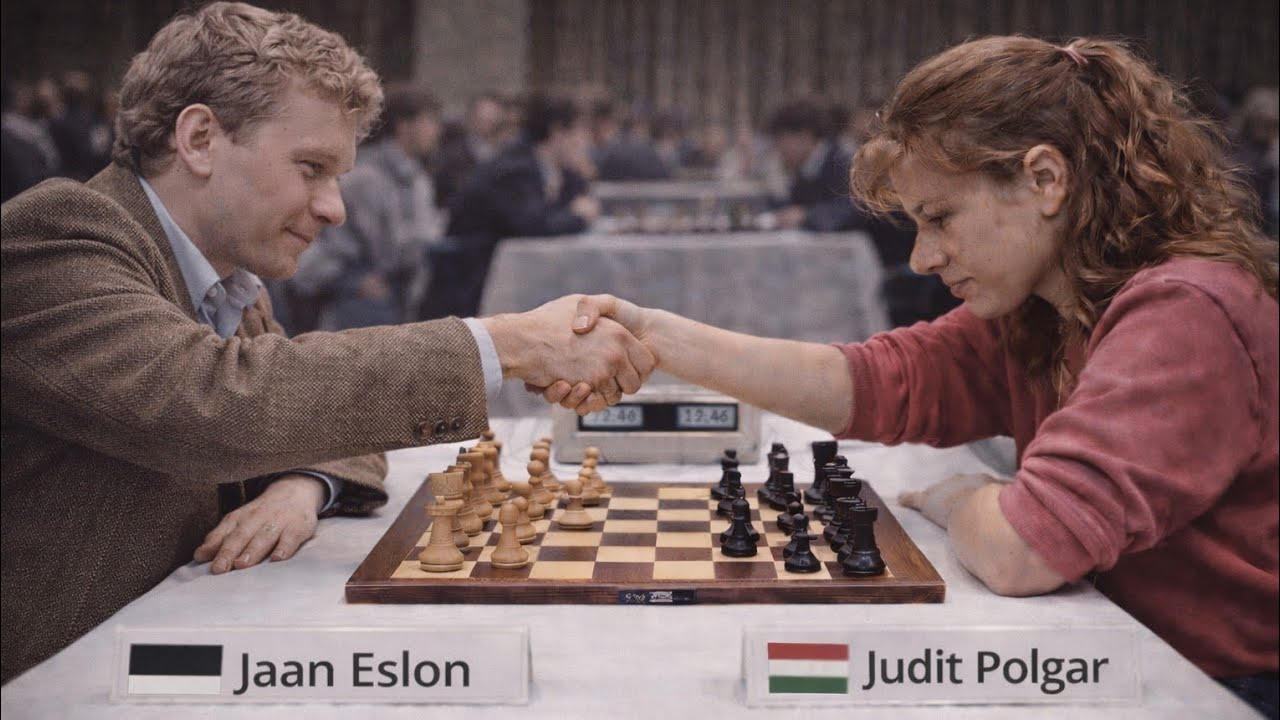 Judit Polgar vs Jaan Eslon ◉ San Sebastian Tournament 1991