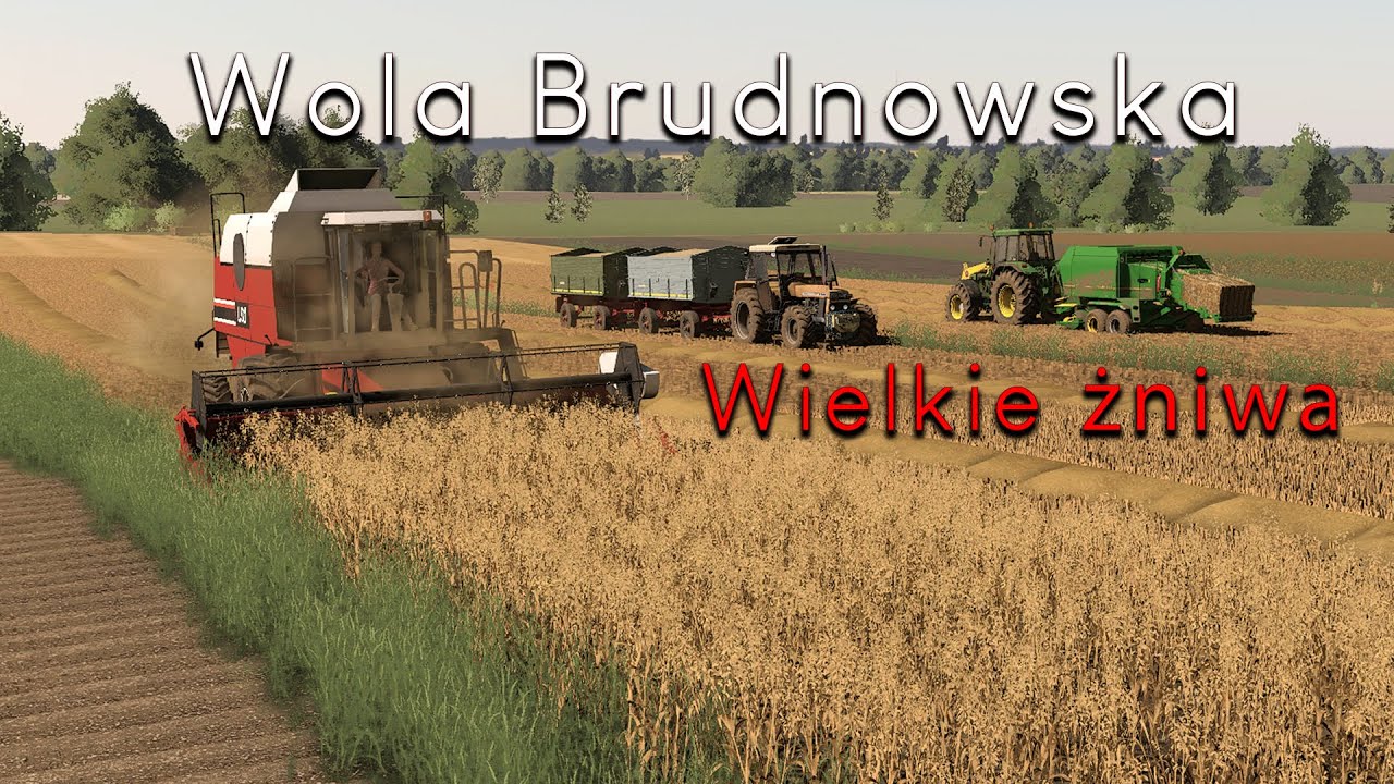 Wielkie żniwa Nowym kombajnem | Ursus na usługach | Prasowanie bel | Wola brudnowska #6 FS19