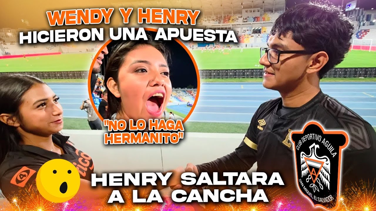 HENRY SE ARRIESGARA POR WENDY. Henry va a saltar a la cancha, lo pueden meter preso por hacer eso.