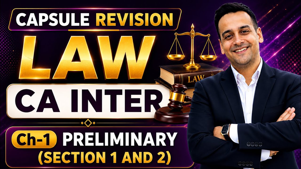 PRELIMINARY | Corporate and Other Laws | CA Inter | Capsule Revision