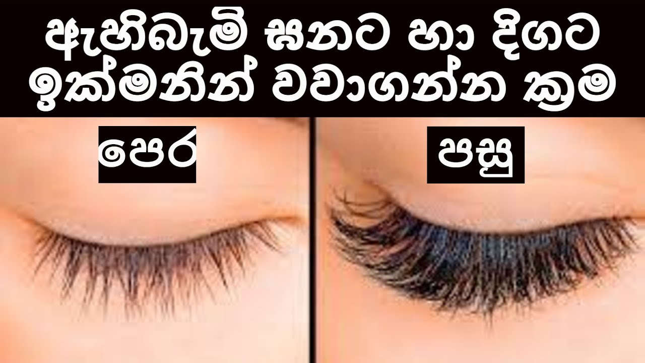 ඇහිබැමි ඝනට දිගට වවාගන්න ඉක්මන් සරල ක්‍රම 05 ක් Tips to grow eyelashes fast & thick - Sonduru Diviya