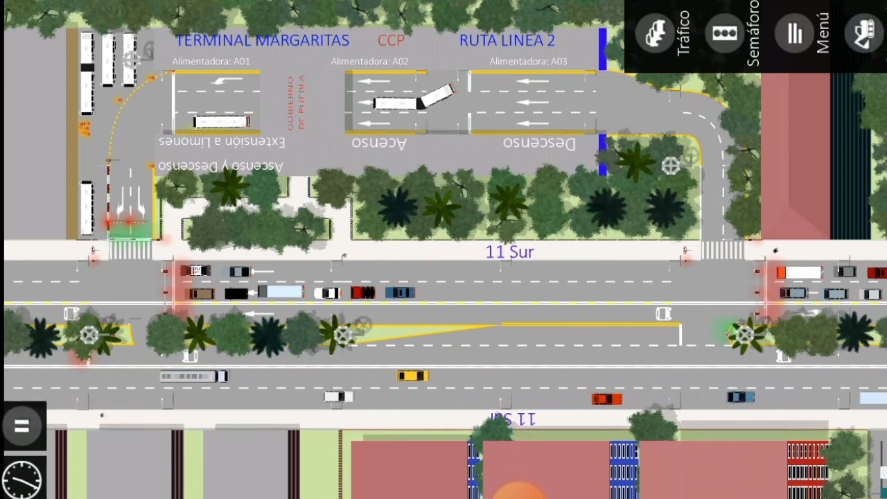 TERMINAL Margaritas RUTA BRT (time lapse) Intersection Controller