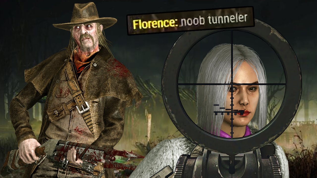Spitting in survivor's eyes with Deathslinger - Dead by Daylight