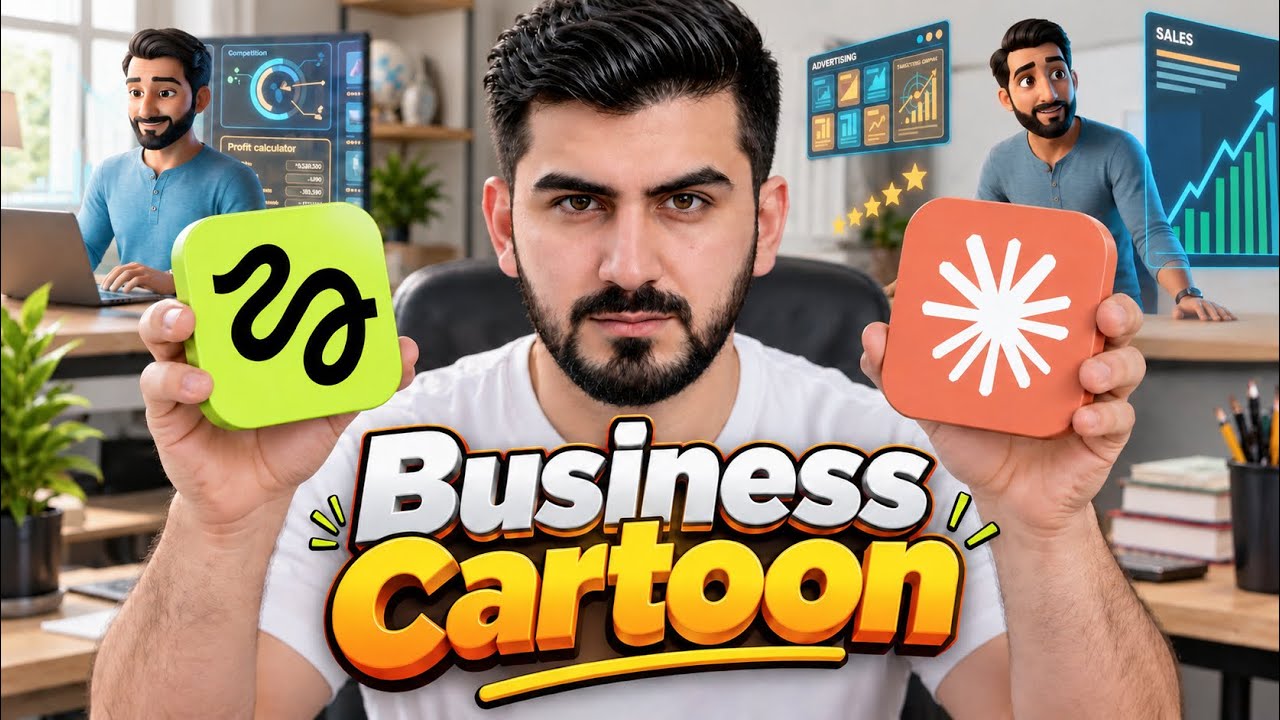 How to Create Business Cartoons With AI 🤖 | Claude + Higgsfield | Make Money on YouTube