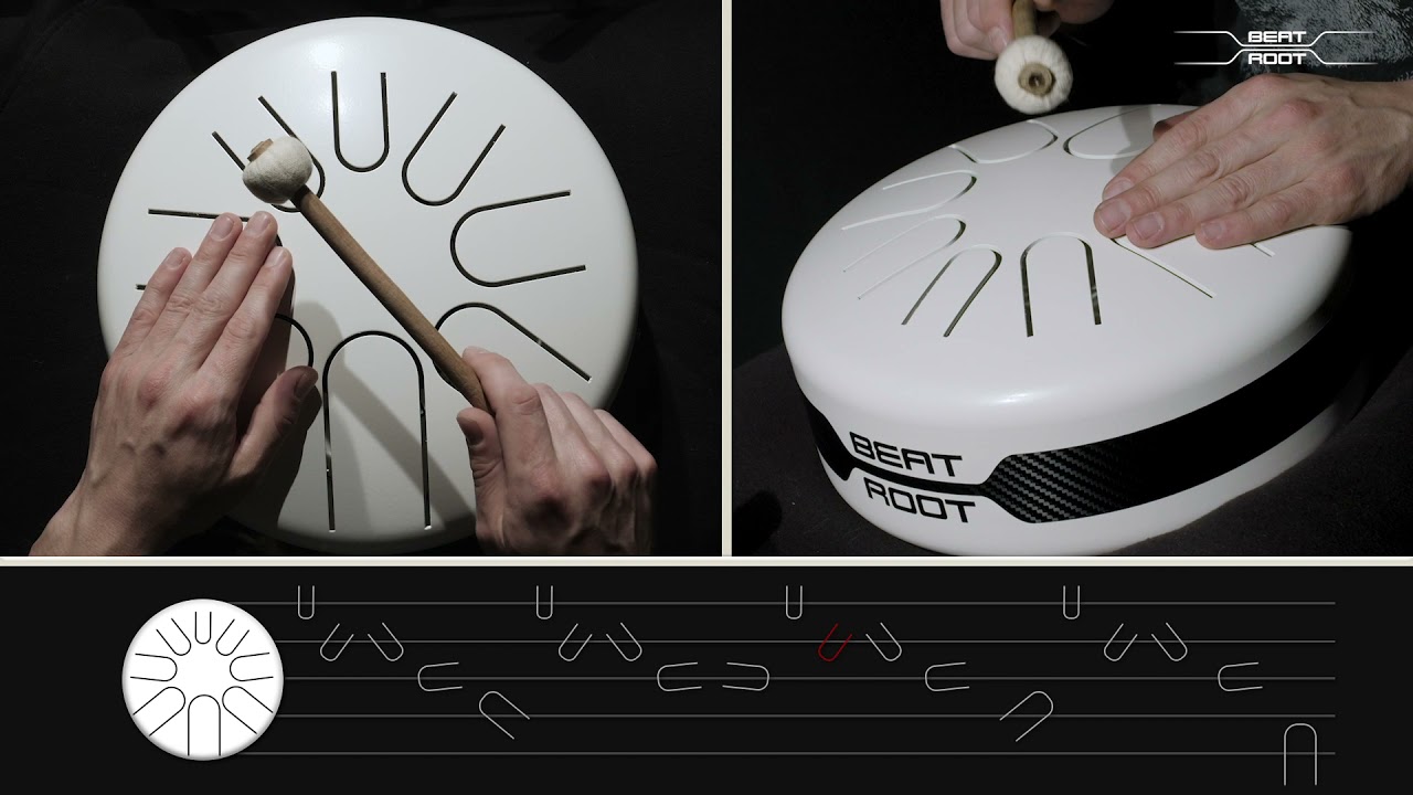 How to learn to play 8-note tongue drum? Tutorial #1 (beginner)