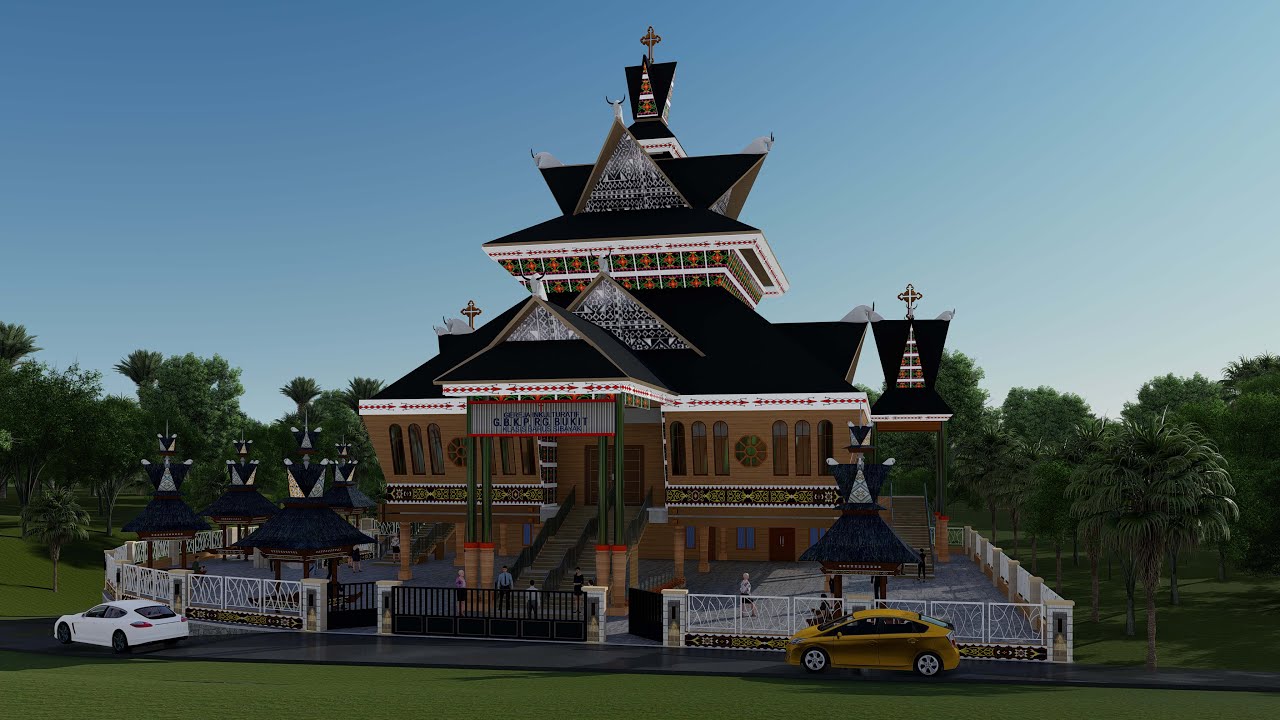 kebaktian Minggu Namaken Batu Palas Gedung Gereja Ras Rumah Dinas Runggun Bukit
