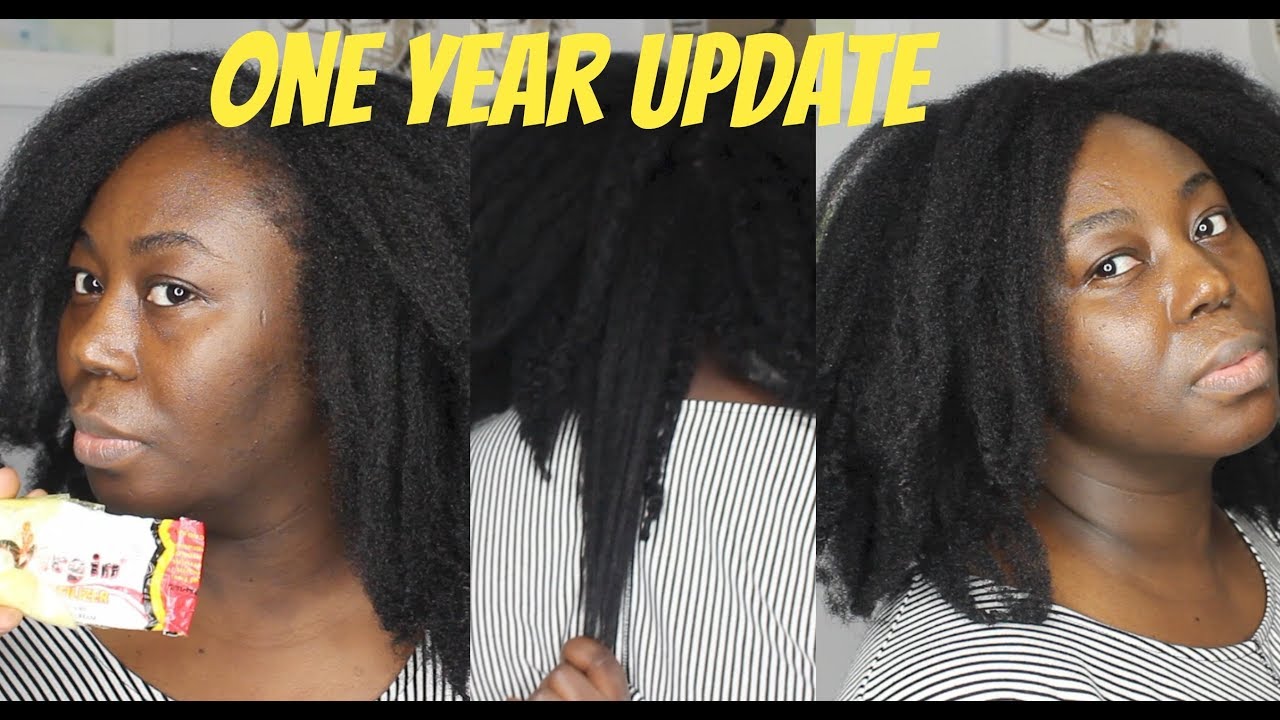 Virgin hair fertilizer  1year Update. Did my hair Grow? [No makeup]