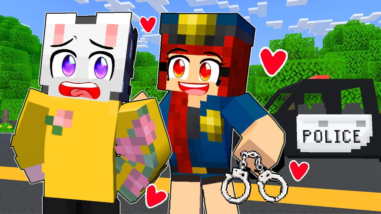 Police Officer Has a Crush On Me In Minecraft!