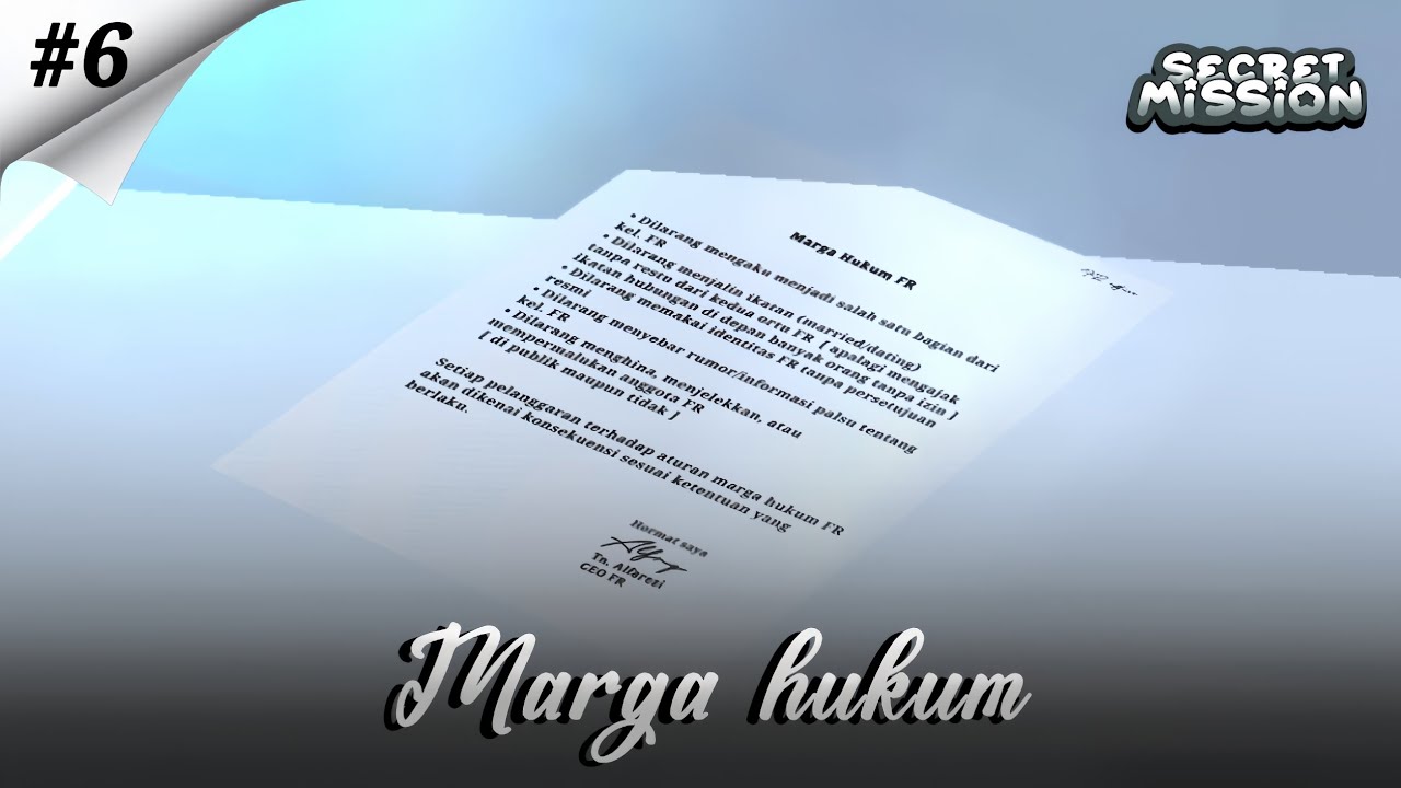 Secret Mission #6 || Marga hukum || sakura school simulator