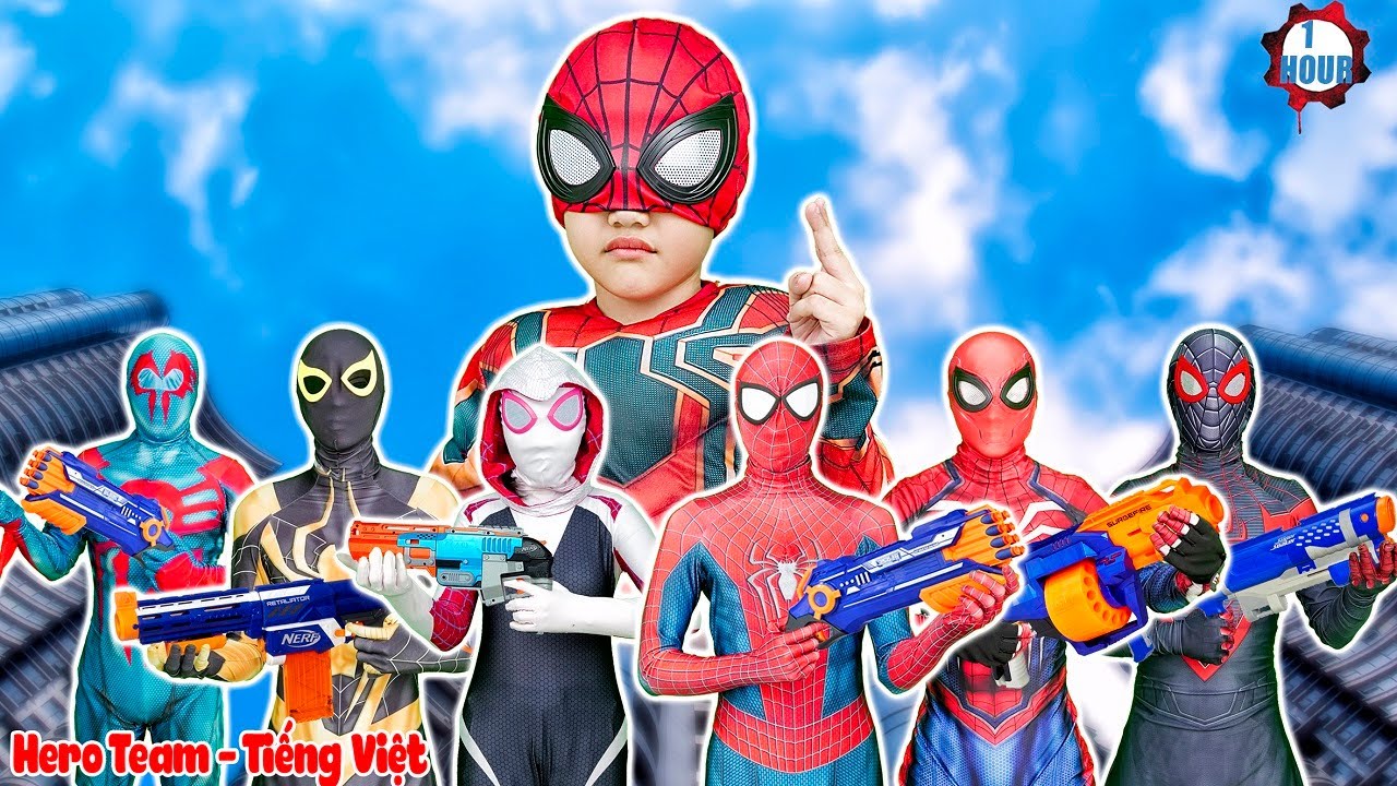 5 Siêu Nhân Nhện giải Cứu Nhện Nhí Khỏi Hội Người Xấu  || Tổng Hợp Video Hành Động Hay Nhất