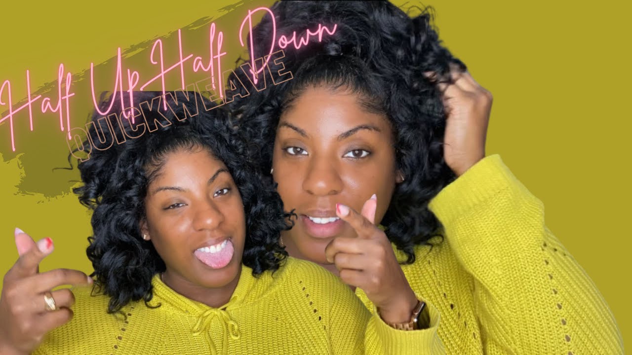 HOW TO: $20 HALF UP HALF DOWN QUICK WEAVE BOB | Beginner Friendly | Step By Step | Viral TikTok