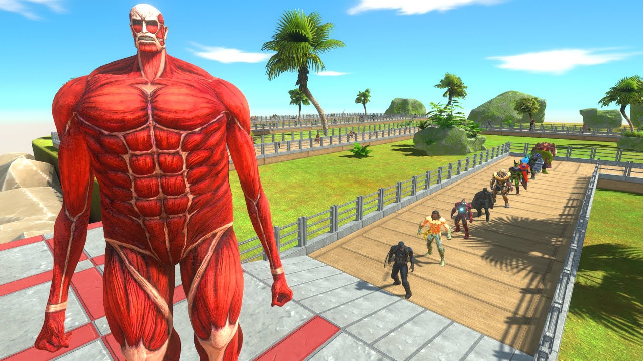 COLOSSAL TITAN OASIS DEATH RUN - Animal Revolt Battle Simulator