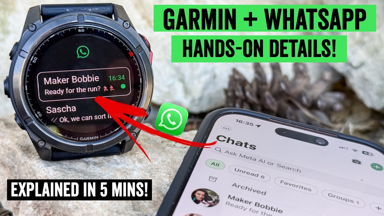 Новое обновление интеграции WhatsApp с часами Garmin!