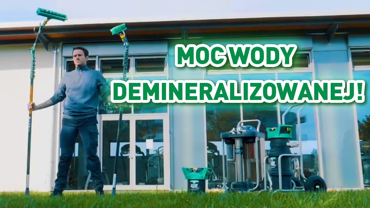 Mycie wodą demineralizowana za pomocą UNGER. Szybciej i bezpieczniej