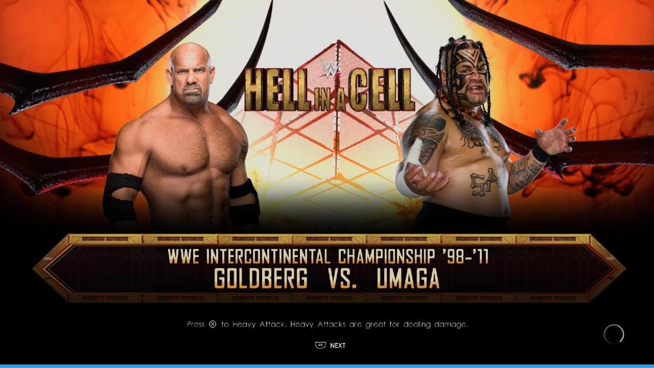 WWE 2K22 - Goldberg vs Umaga - WWE Intercontinental Championship - PS5 Gameplay