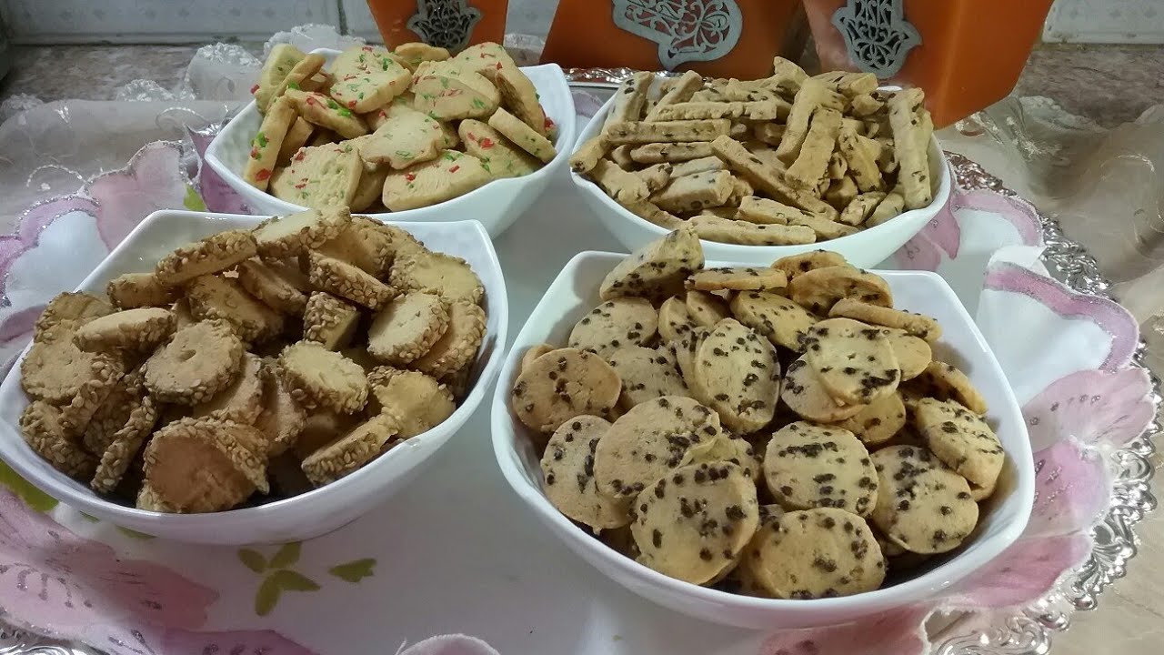 فقيقصات حلويين بعجينة واحدة و4اشكال رائعين