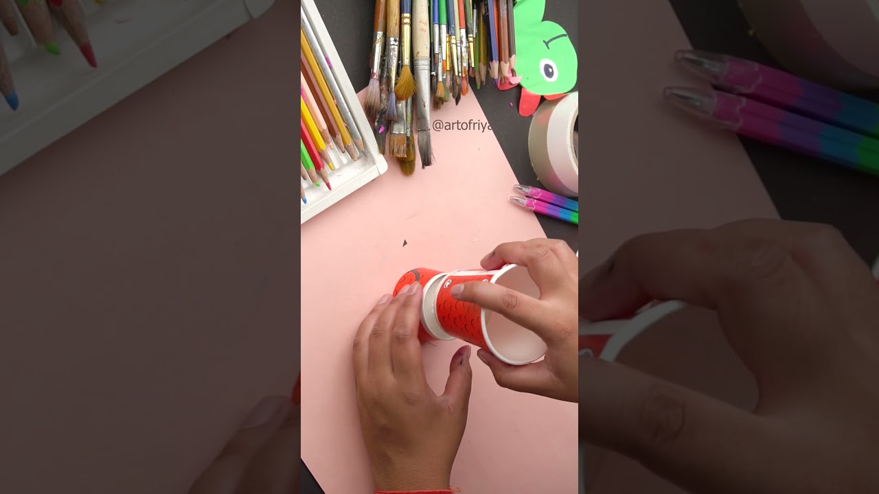 🏆😘Easy paper trophy making #videoshort #artwork #homemadetrophy #Easypapertrophy #DIY🏆😘#support