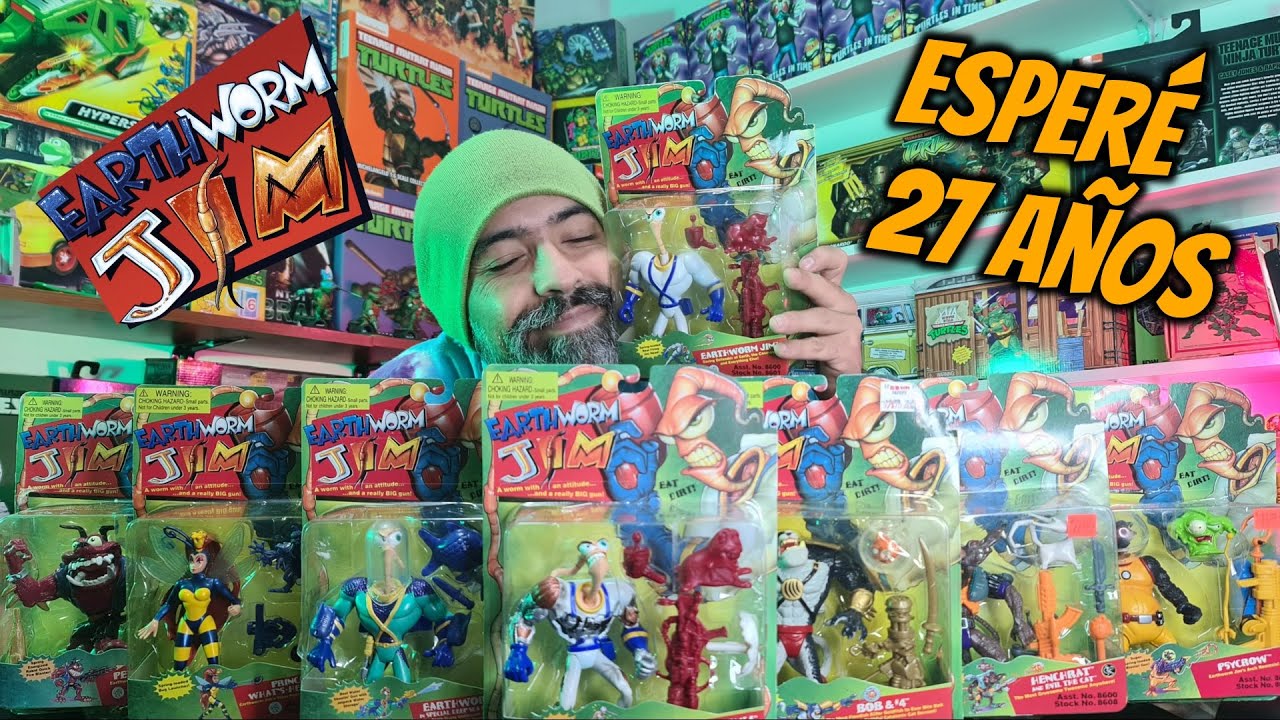 EARTHWORM JIM PLAYMATES COLECCIÓN - RETRO UNBOXING / REVIEW EN ESPAÑOL