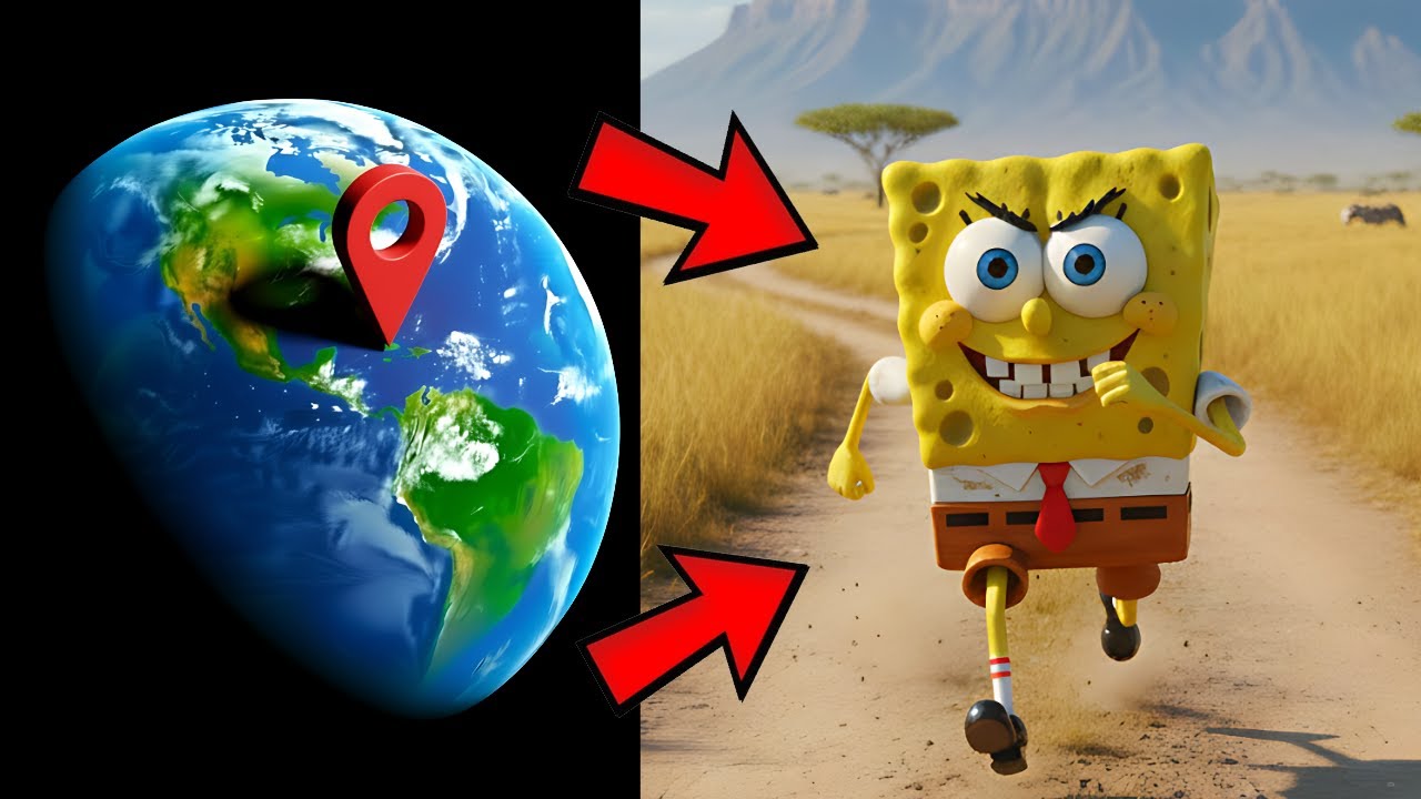 I Found Spongebob in Real on Google Maps & Google Earth!