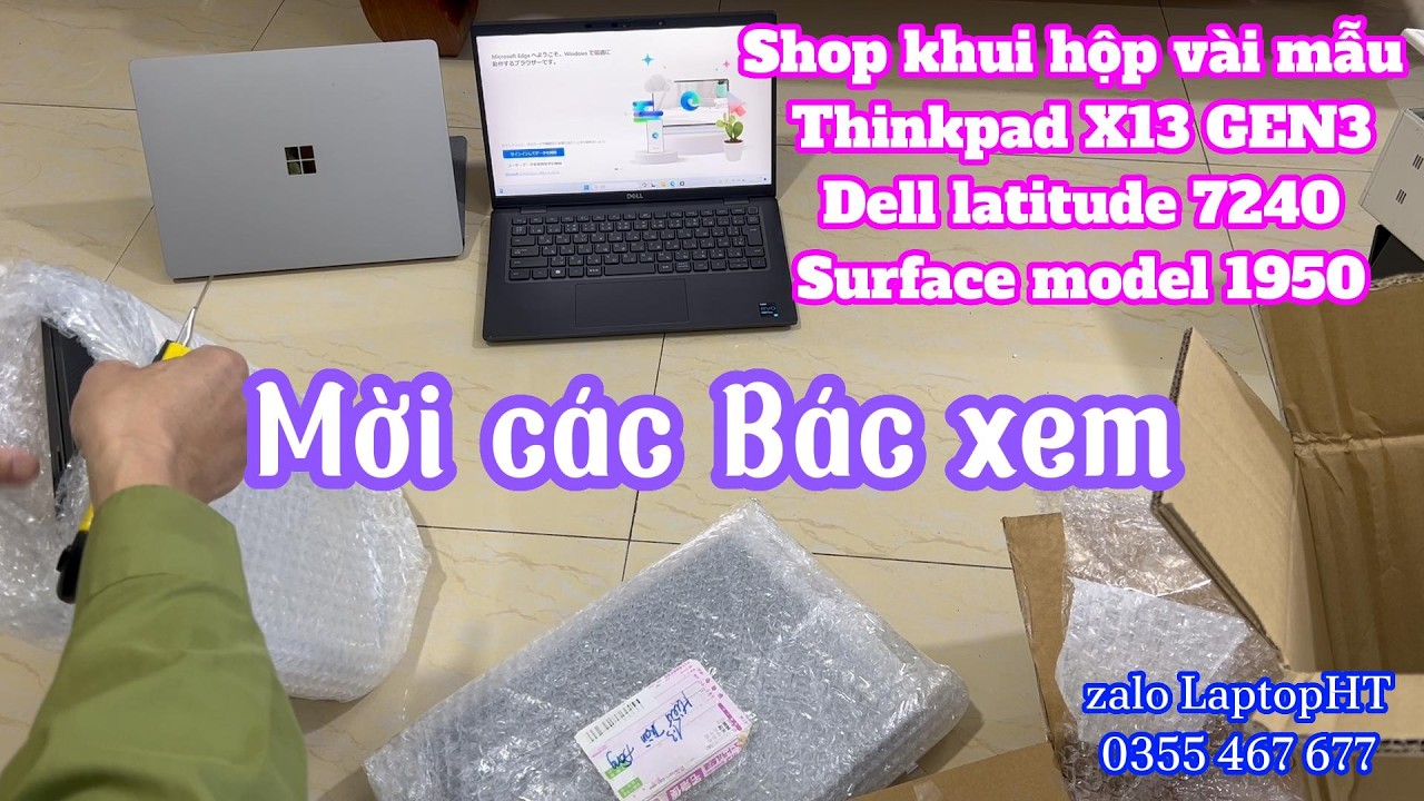 Dell 7420 - Thinkpad x13 Gen 3 - Surface laptop 4 model 1950