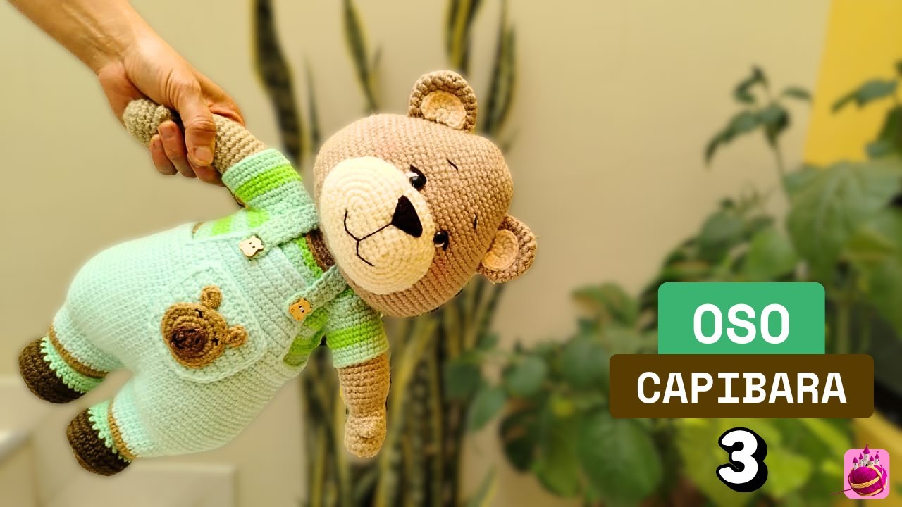 Oso con Traje de Capibara crochet🧸💖Parte 3 | Amigurumi Kawaii   AC