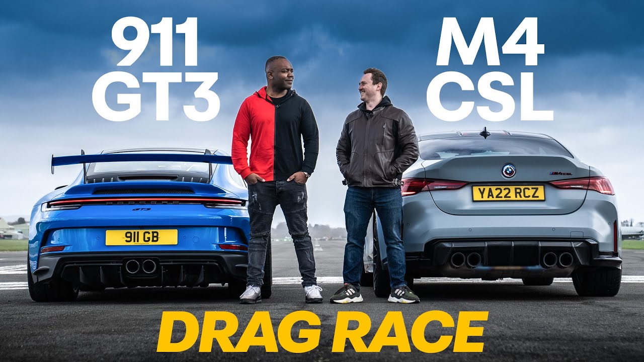 Porsche 911 GT3 vs BMW M4 CSL | Drag Race