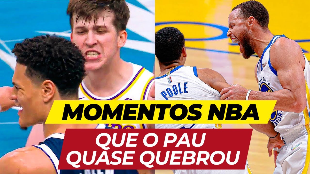 NBA MOMENTOS QUE O PAU QUASE QUEBROU | BRIGAS NA NBA