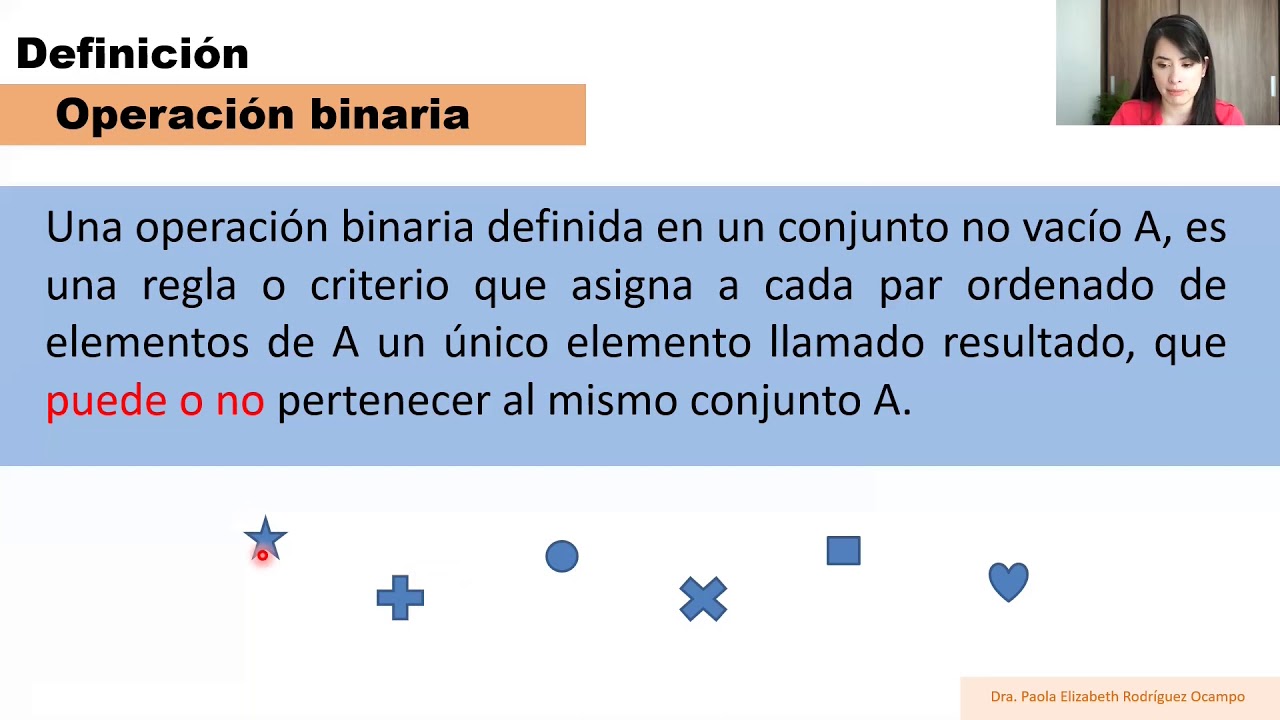Clase 1 Álgebra Lineal. Grupos y Campos - Operación binaria