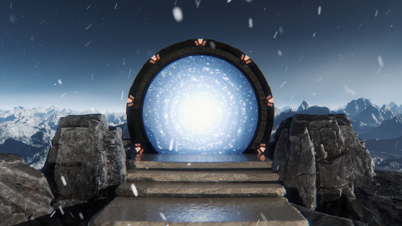 Stargate on a Mountain in Blender 3D | Cinematic Sci-Fi Render
