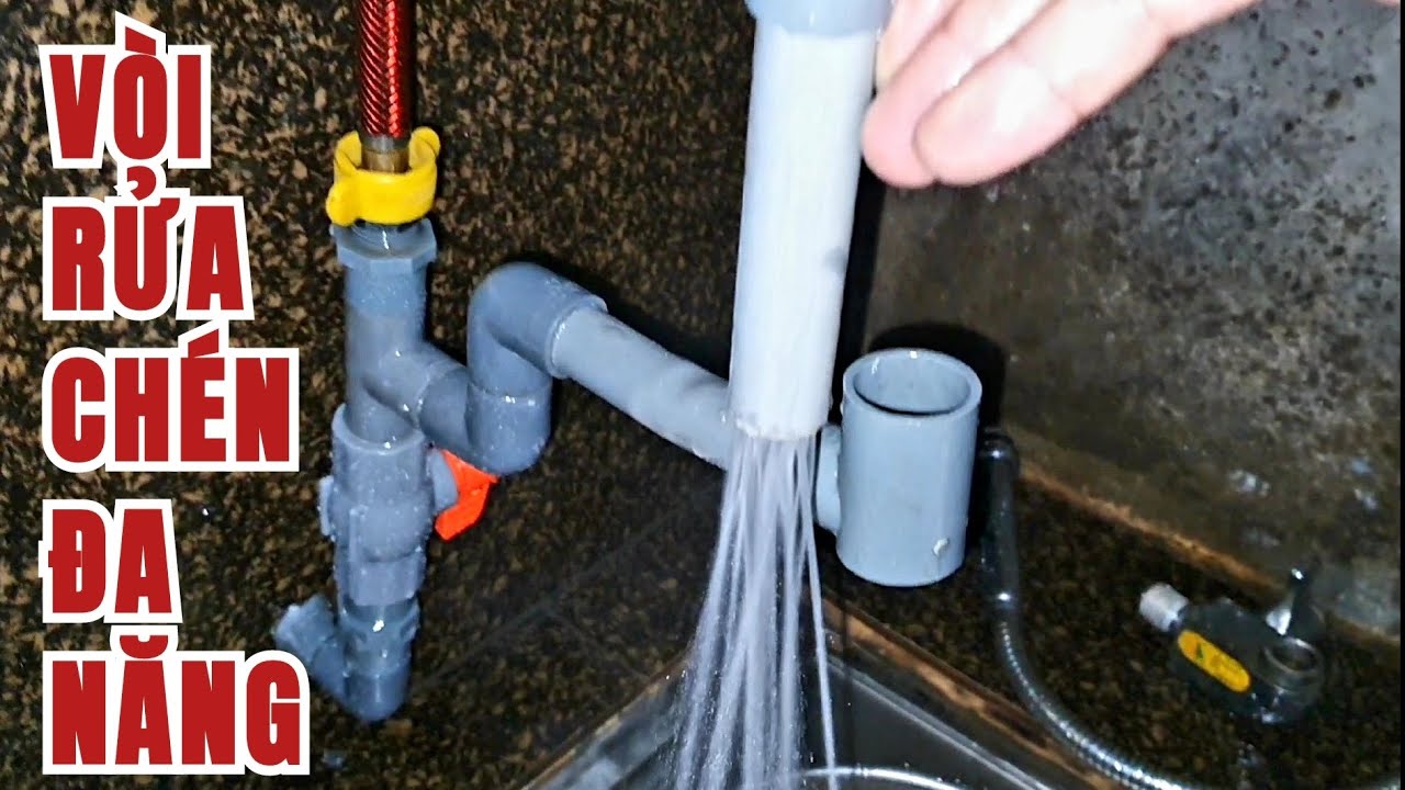 Lắp Thêm Cái Này Vòi Nước Rửa Chén Mạnh Gấp Đôi, Chế Vòi Rửa Chén Linh Động  #50 | Mẹo Vặt TV