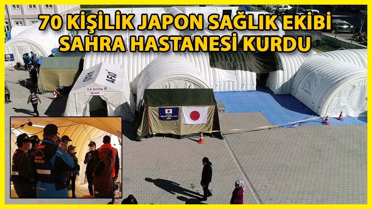 Japon Hekimler, Gaziantep’te Sahra Hastanesi Kurdu