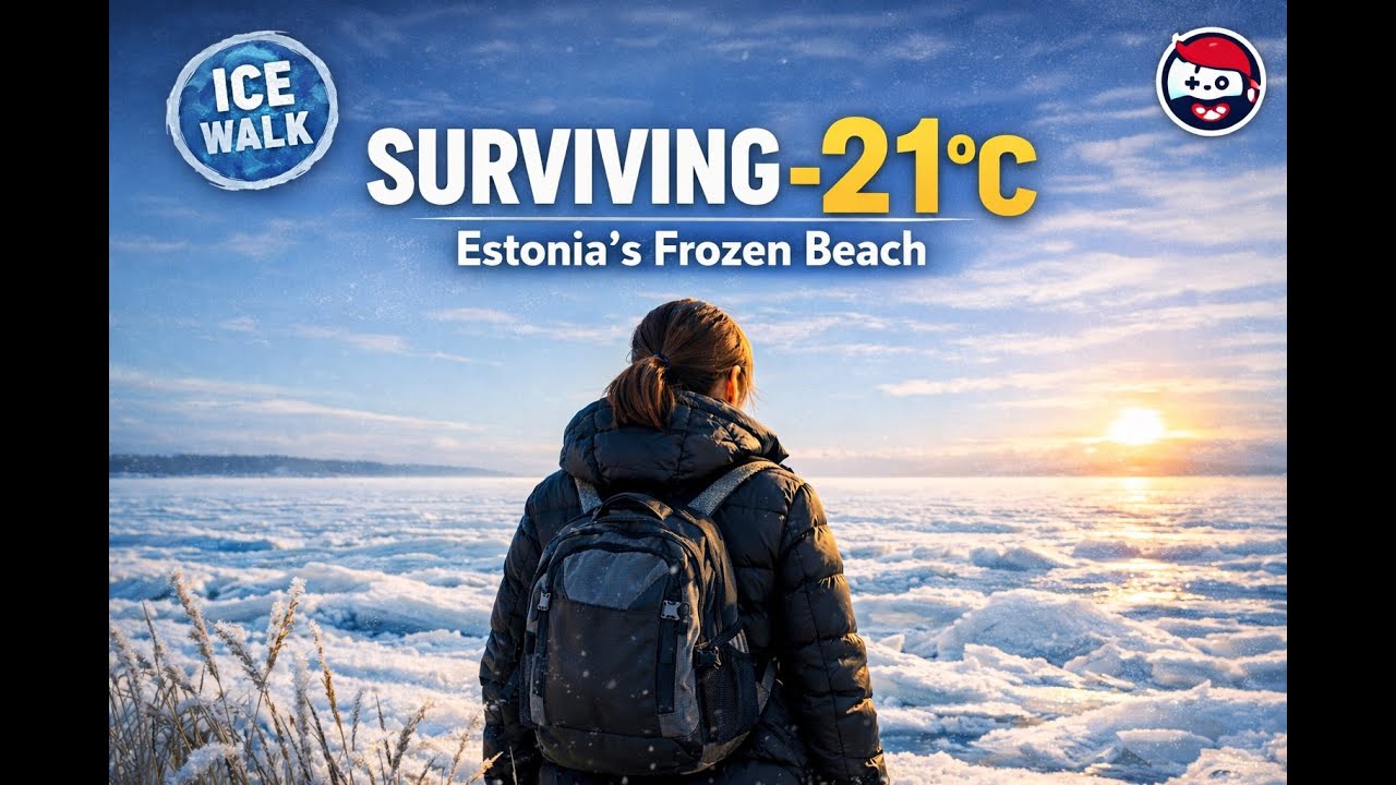 Winter Survival Hacks in Estonia | Walking on a Frozen Baltic Sea 2026