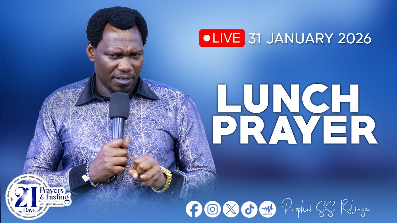 🔴LIVE​​​​​​​​​​​​​​​ MAOMBI YA MCHANA,  MFUNGO WA SIKU 21 (LUNCH TIME PRAYER)  DAY 20 (JAN 31, 2026)