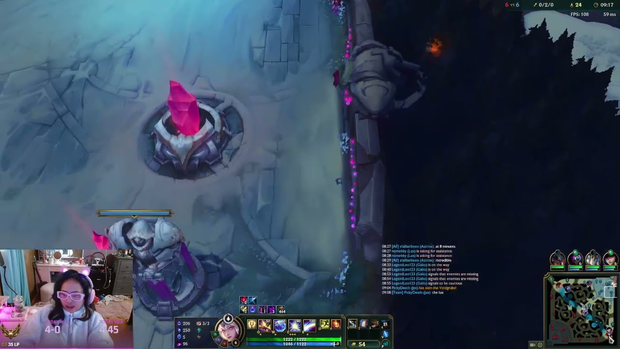 12/04/2025 - Lux Support - 2/3/10 | 41.4% KP - SOLO Ranked - nomebby#na1 - +25LP Gold 3