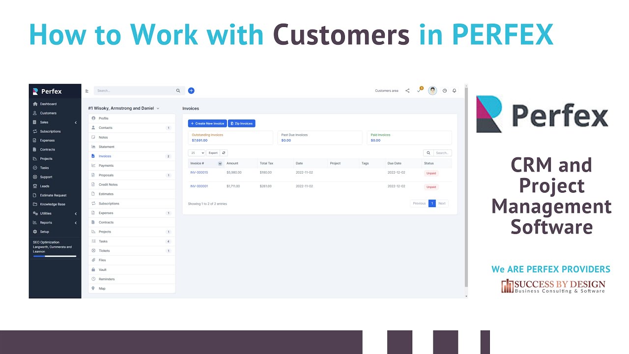 How to use CUSTOMERS in PERFEX - CRM Perfex