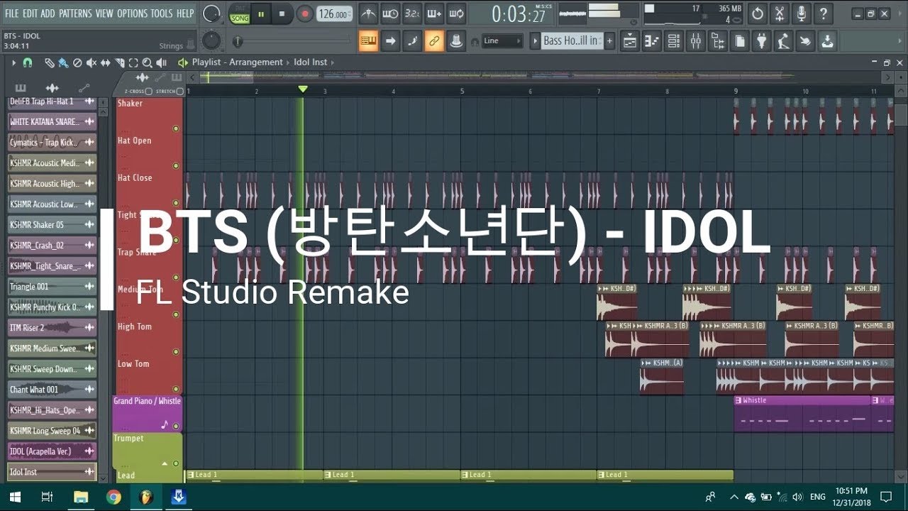 BTS (방탄소년단) - 'IDOL' | FL Studio Remake | FLP