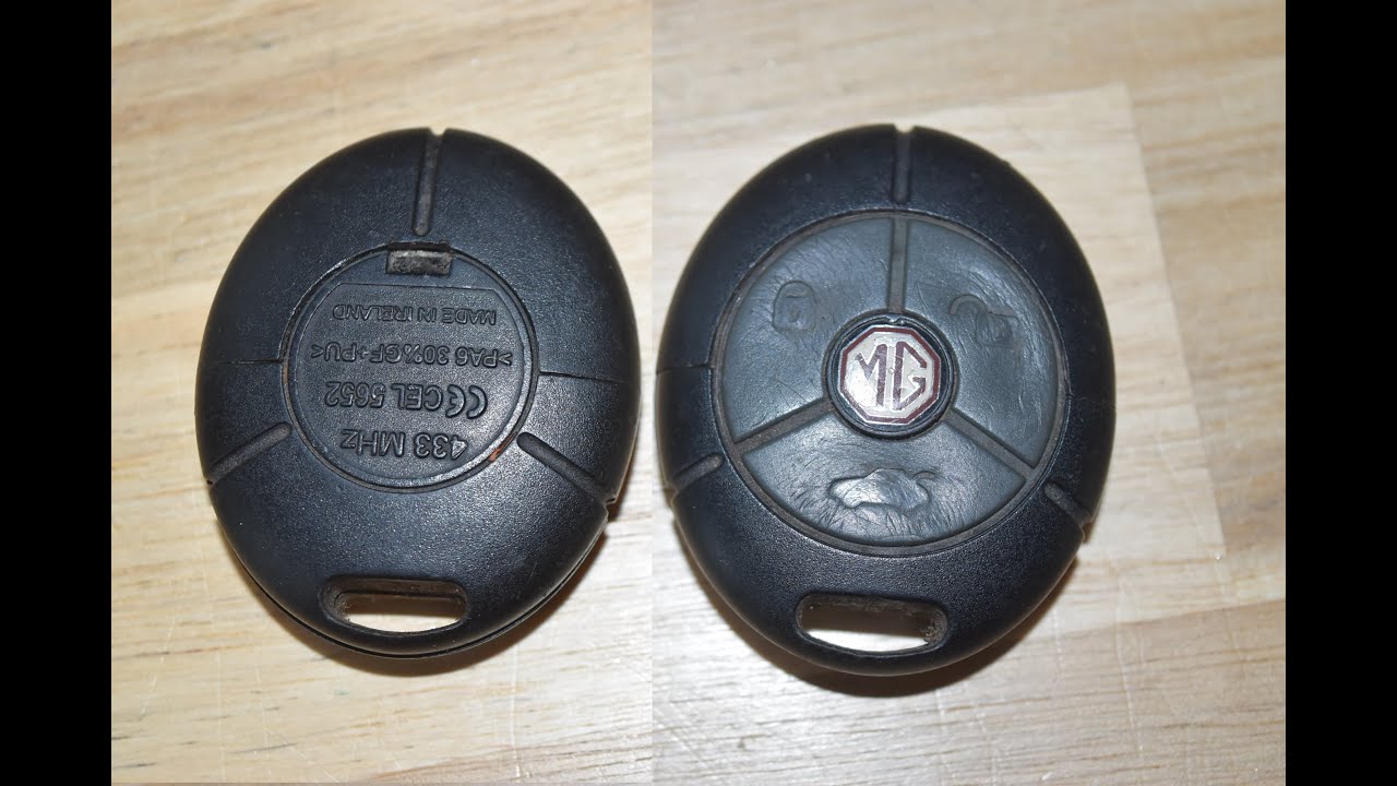 Rover MG ZR TF ZS key fob remote battery replacement - EASY DIY