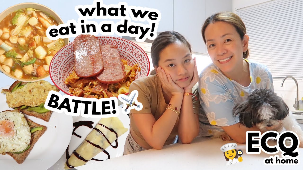 ECQ AT HOME: What we eat in a day battle! | Mommy Haidee Vlogs