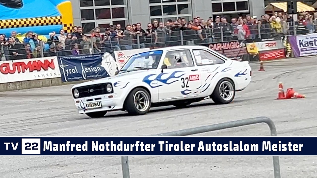 MOTOR TV22: Der Tiroler Meister Manfred Nothdurfter im ATMAS Autoslalom 2024 beim Autohaus Strasser
