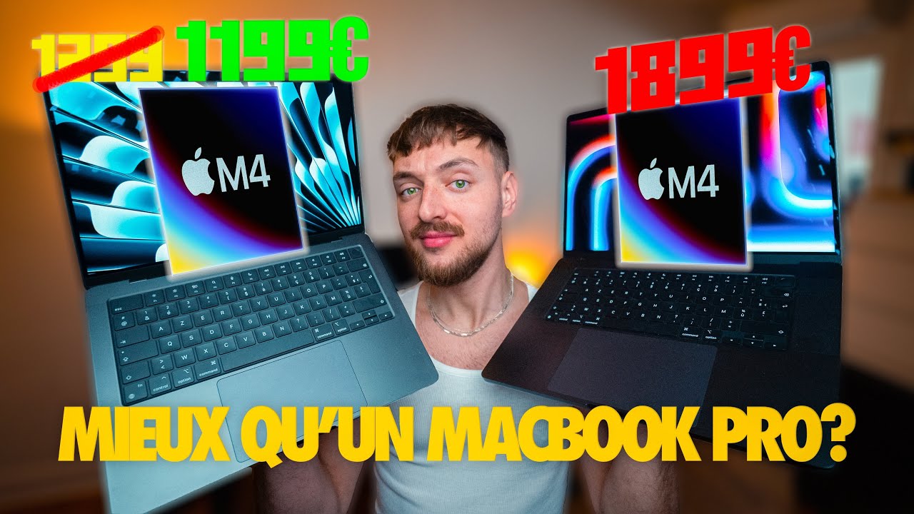 Macbook AIR M4 : Vraiment une SI bonne affaire? (Macbook AIR vs Macbook PRO : avis de vid&eacute;aste pro)