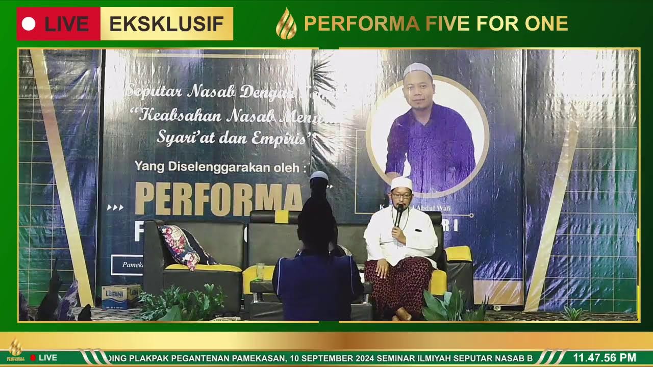 seminar ilmiah seputar nasab bersama GUS WAFI