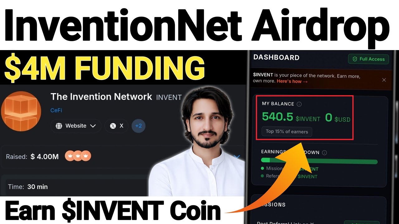 How to Join InventionNet INVENT Token Airdrop ($4M Finding) &mdash; Early Alpha Opportunity Full Tutorial