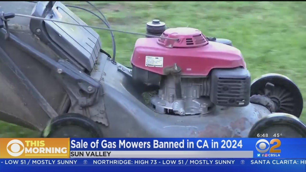 California Bans Sale Of Gas Mowers