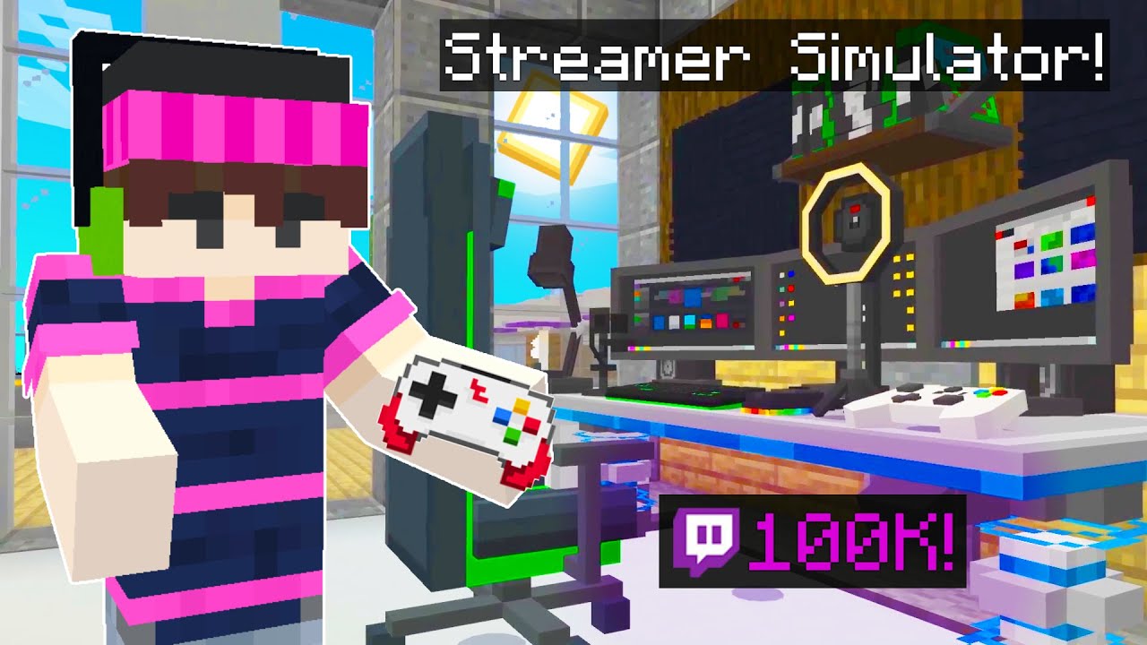 LIVE STREAMER SIMULATOR In Minecraft! 🎥🎮