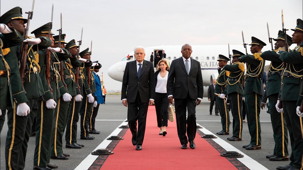 Luanda: Mattarella arriva a Luanda, Angola per la visita di Stato