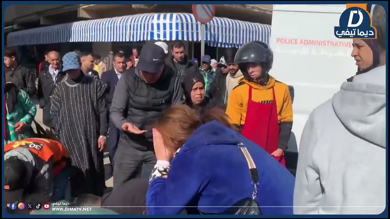 الناظور: بالدموع نايضة بولاد ميمون مع الشرطة الإدارية أثناء التحرير الملك العمومي …#ديما_تيفي 