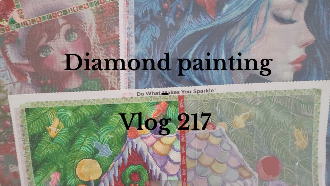 Vlog 217: Unboxing @diamondartclub, mises en portfolio et revue de diamond painting