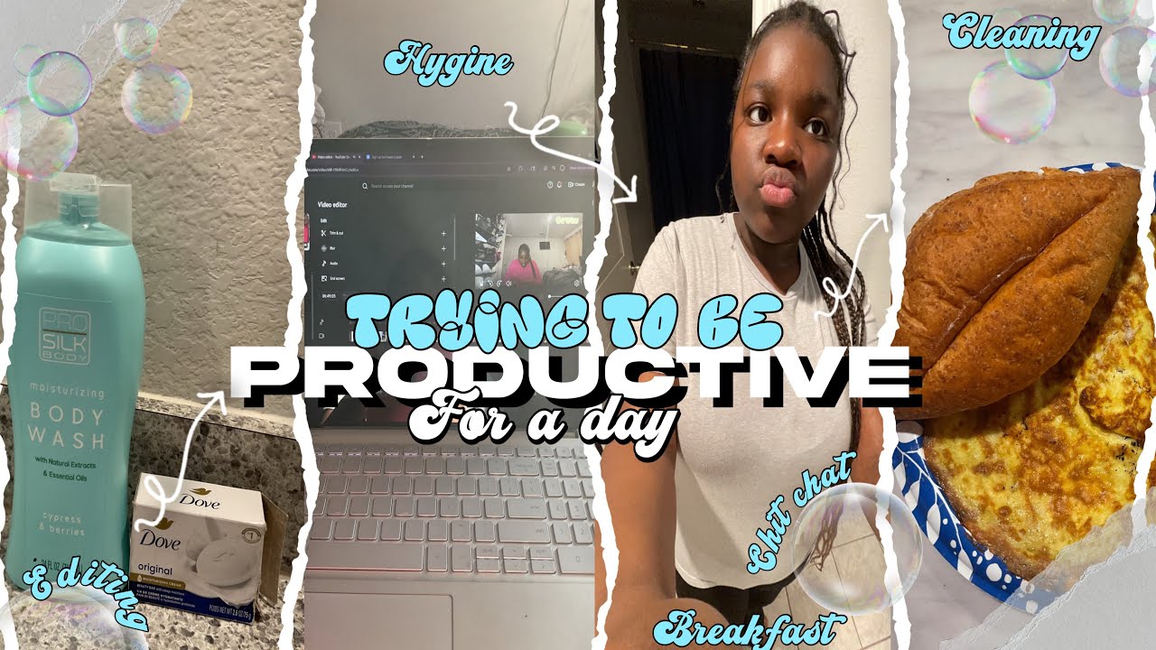TRYING TO BE PRODUCTIVE FOR A DAY|| chitchat, cleaning, breakfast, Hygine, editing|| vlogms week 2